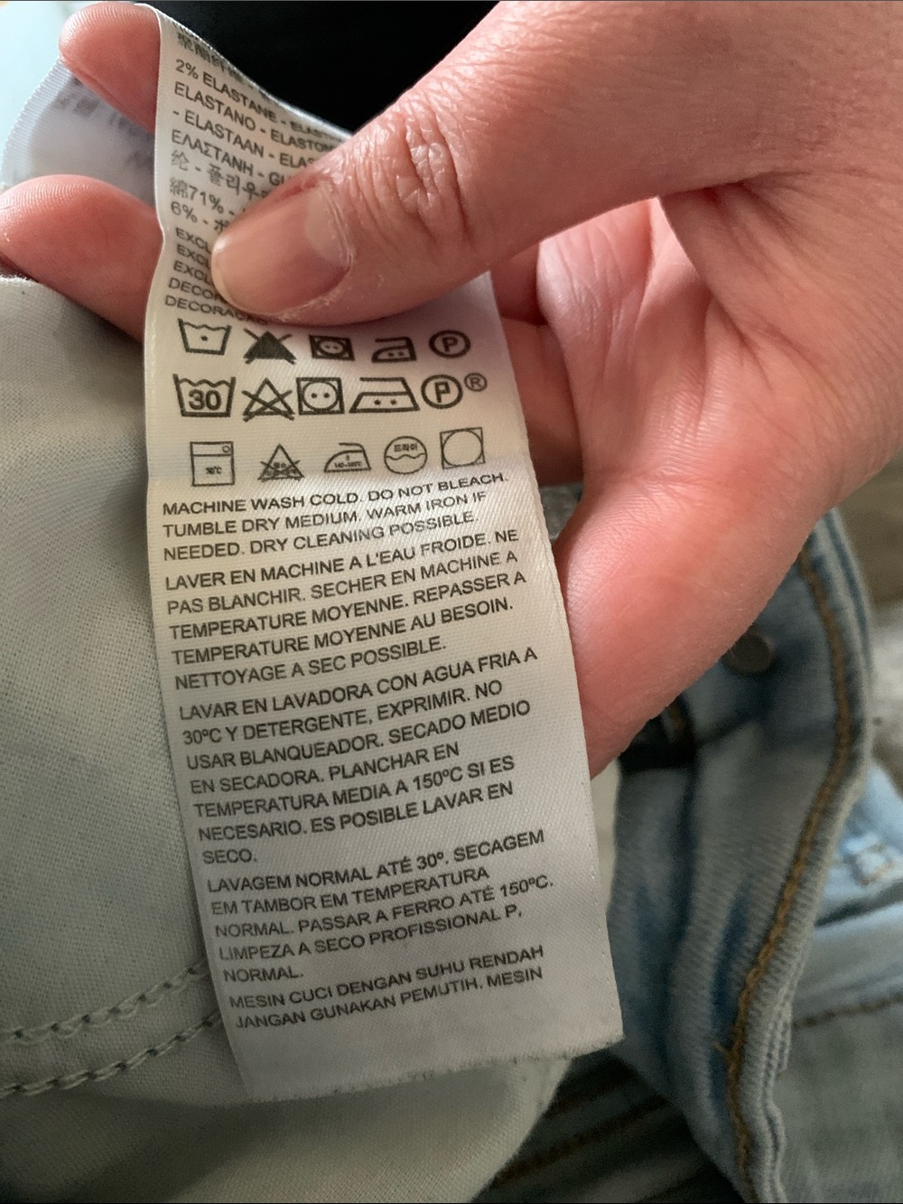 711 Skinny Light Wash Skinny Jeans - Picture 7 of 7